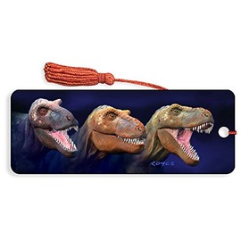 3D Royce T-Rex"Tri-Rex" Dinosaur Bookmark - by Artgame