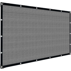 IMSGVIFO Sun Shade Cloth with Grommets,90% UV Protection Shade Fabric,Pergola Shade Cover Canopy Fence Privacy Screen Balcony,Sunshades for Patio Pergola Garden Backyard Porch Outdoor,Grey-8x10FT