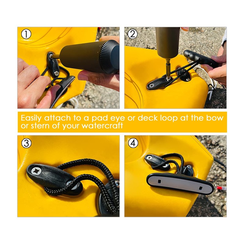 SCSpecial Kayak Handles 2 Pieces Carry Handles with Rope for