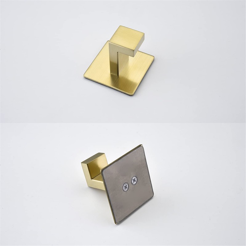 Hallyware Self Adhesive Hooks 2 Pack SUS304 Stainless Steel Coat