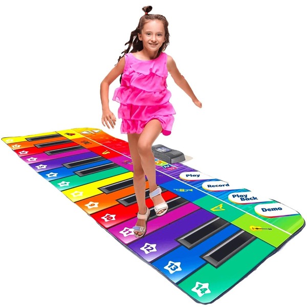 Play22 6 ft. Floor Piano Mat for Toddlers - Giant
