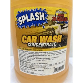 SPLASH CAR WASH Concentrate - 1 Gallon Makes 30 Gallons  EXTRA CLEAN ORANGE!