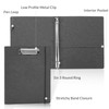 SKYDUE Clipboard Binder with Dividers,1 Inch 3 Ring Binder with