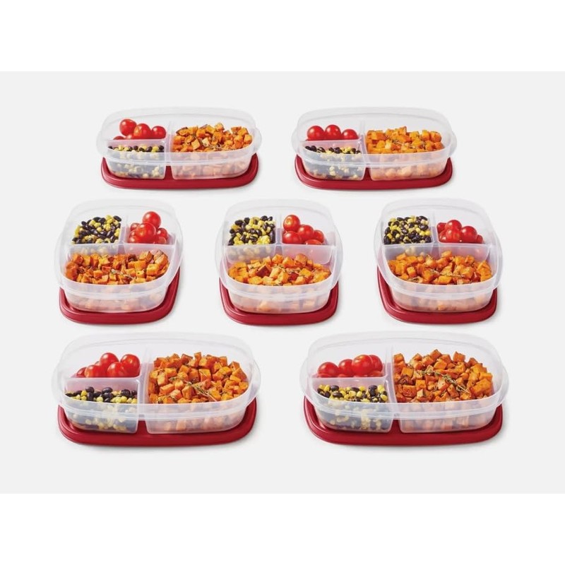 Rubbermaid 14 Piece Easy Find Lids Meal Prep Food Storage