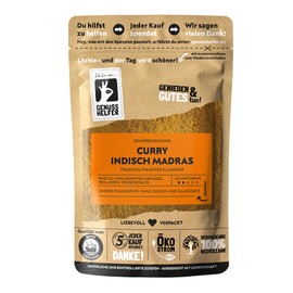 Bremer Gewürzhandel Indisch Madras Curry, pikant, klassisches indisches Curry mit feiner Schärfe für süd-asiatische Gerichte, 100g