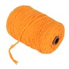 Tufting Yarn Orange 437yd Long 0.2in Wide Shrink Resistant Cotton