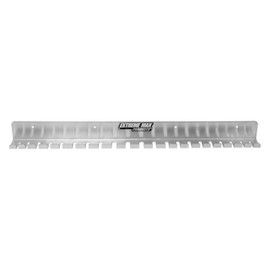 Extreme Max 5001.6684 Wall-Mount Aluminum Wrench Tool Rack for Race Trailer, Garage, Shop, Workshop, Toy Hauler - Silver