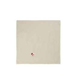 IB Laursen Fabric Napkin Tradition with Woven Heart Linen-Coloured Width 40 L 40 cm