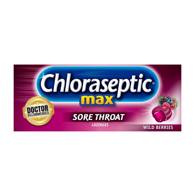 Chloraseptic Sore Throat Lozenges, Max Strength Wild Berries, 15 ct