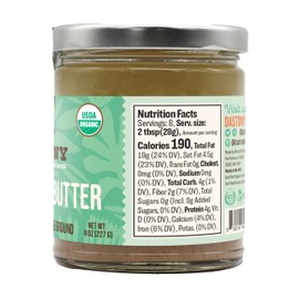 Dastony Organic Raw Brazil Nut Butter, 8 oz | Only One Ingredient | Vegan, Paleo and Keto Friendly, Non GMO, Gluten-free - Pack of 2