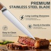 Purple Dragon Steak Knives Set of 6 - Smooth Edge