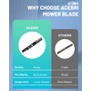 ACEBRI Gator Mower Blade 60'' for Kubota K5647-34330 K5647-34340 70000-25001,for