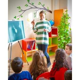 Classroom Doorbell together with Button Holder for Classroom Management, AC Doorbell with Teacher Lanyard Pouch ID Holder, Classroom Teacher Must Haves, Doorbell for Teachers, Light Blue