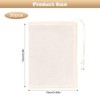 50Pcs Pure Cotton Mesh Bags, 15×10cm Drawstring Reusable Cotton Muslin