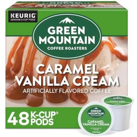 Green Mountain Coffee Caramel Vanilla Light Roast K Cup Pods 48 Count