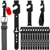 Geelin 100 Pack Belt Hanger Black Plastic Belt Hangers, Tie