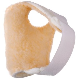 Rolyan Palm Protector for Left Hand, Left Handed Glove for Finger Contracture Prevention, Comfortable Hand Cushion with Soft Sherpa Lining and Palm Pad to Prevent Hand Contractures