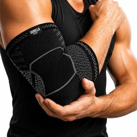 Coderas de Compresión Gorilla Pump, para Crossfit, Gym y Levantamiento | Soporte articular elástico para press de banca, fondos y curls. Reducen inflamación y aceleran recuperación.