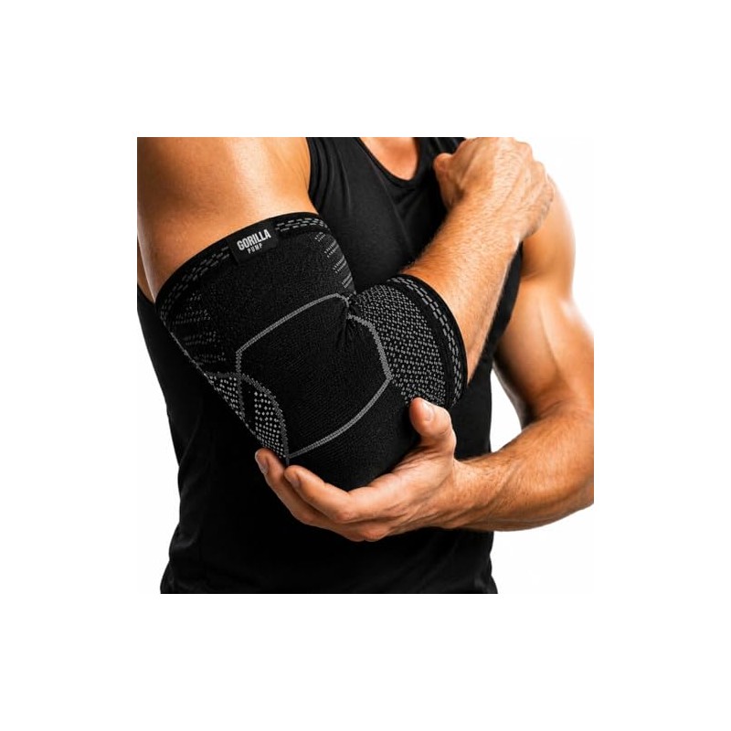 Coderas de Compresión Gorilla Pump, para Crossfit, Gym y Levantamiento