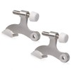 KOVOSCH 2 Pack Hinge Pin Door Stopper Brushed Satin Nickel