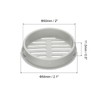 sourcing map 10Pcs 50mm/2in Air Vents Circular Soffit Vents, Light
