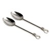 Culinary Concepts Pair of Polished Knot Medium Serving Spoons