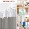50 Pcs Adjustable Pinch Curtain Hook Clips,70 mm Plastic Curtain