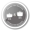 EDZARD Lio Tea Light Holder Set of 2 (Height 8