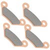 Caltric 2 Front or Rear Brake Pads for John Deere