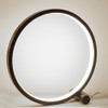 25CM Circular LED Bedroom Table Lamp Dimmable Round Decorative Night