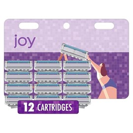 Joy - Recambios de 12 cuchillas de cinco hojas, 12 unidades