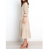 BTFBM Women Casual Long Sleeve Dress Fall Dresses 2025 Solid