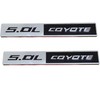 Fidida 2PC 5.0L Coyote Emblem Decal Car Engine Letters Decal