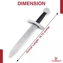 Armory Replicas Collectible Medieval Dagger with Decorative Carbon Steel Blade w/ Scabbard