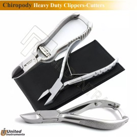 Medentra Podiatry Heavy Duty Toenail Nippers Clippers 3Pcs Chiropody Ingrown Nail Cutter