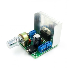 DollaTek DC 9-15V TDA7297 Stereo Amplifier Audio Amplifier 15W+15W Dual Channel LED Indicator Heatsink Potentiometer Screw