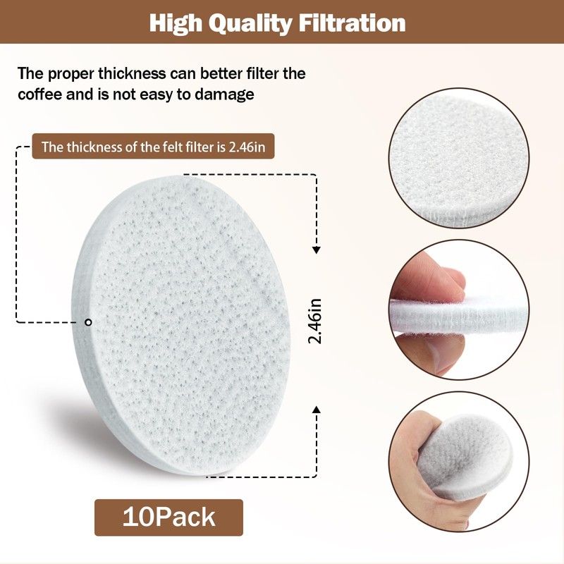 Reusable Coffee Filters Compatible with Toddy Cold Brew Maker -