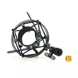 ProAm USA Basic Shock Mount for Shotgun Microphones fits 5/8 and 3/8 Inch Boom Poles
