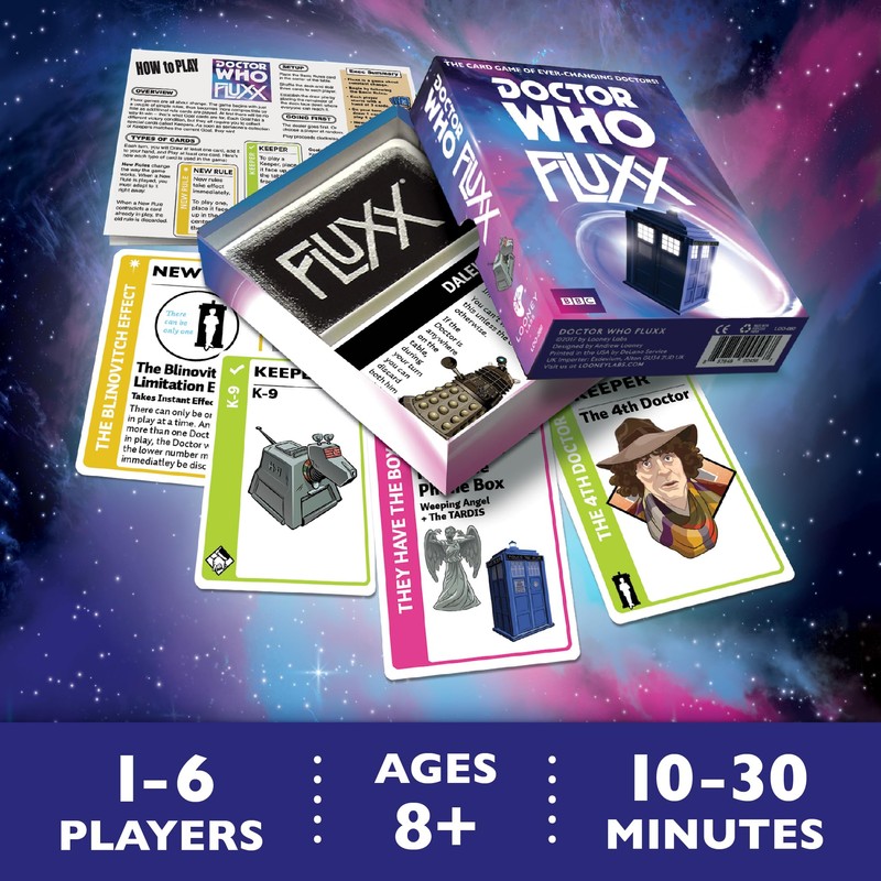 Looney Labs Doctor Who Fluxx Card Game - Whovian Delight