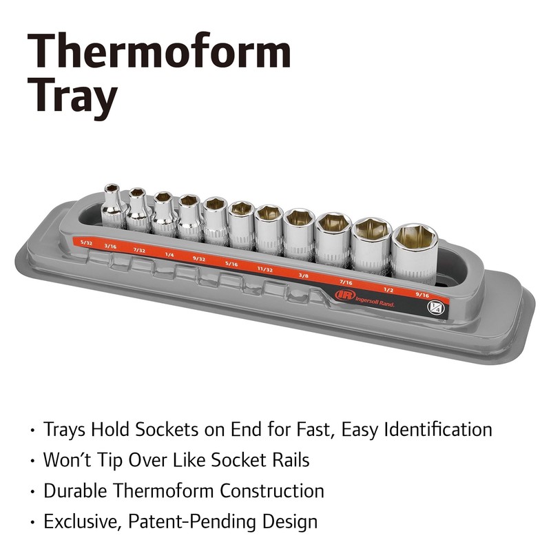 Ingersoll Rand 11 Pc. 1/4 in. Drive Shallow Socket Set