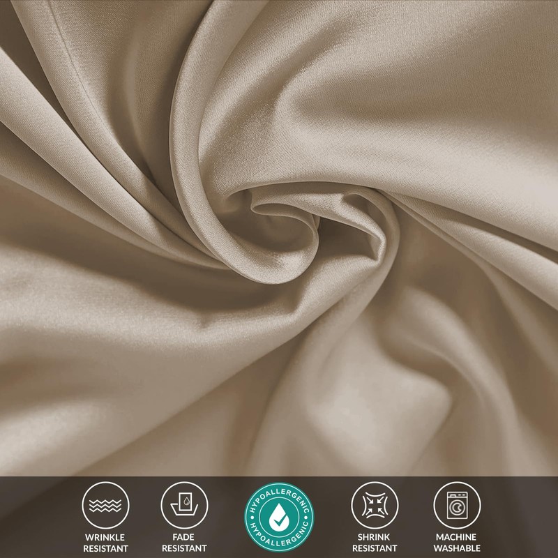 Pamposh Satin Silk Pillowcases For Hair And Skin 2 Pack