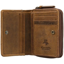 VISCONTI Hunter Collection Rocket Leather Purse with RFID and Tap n Go 729 Oil Tan