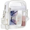 Clear Bag Stadium Approved - Durable Waterproof Crossbody Messenger Purse
