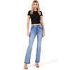 WAX JEAN Womens Juniors High Waisted Bootcut Jeans Medium Denim