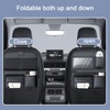Back Seat Car Organizer with Fold-Out Tray - Upgraded Nappa
