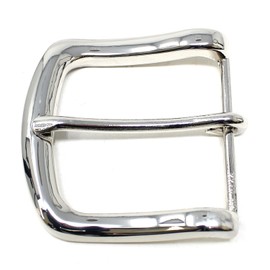 BC Belts 1.5" (38-40mm) Heavy Duty Metal Belt Buckle Single Prong (Shiny Silver)