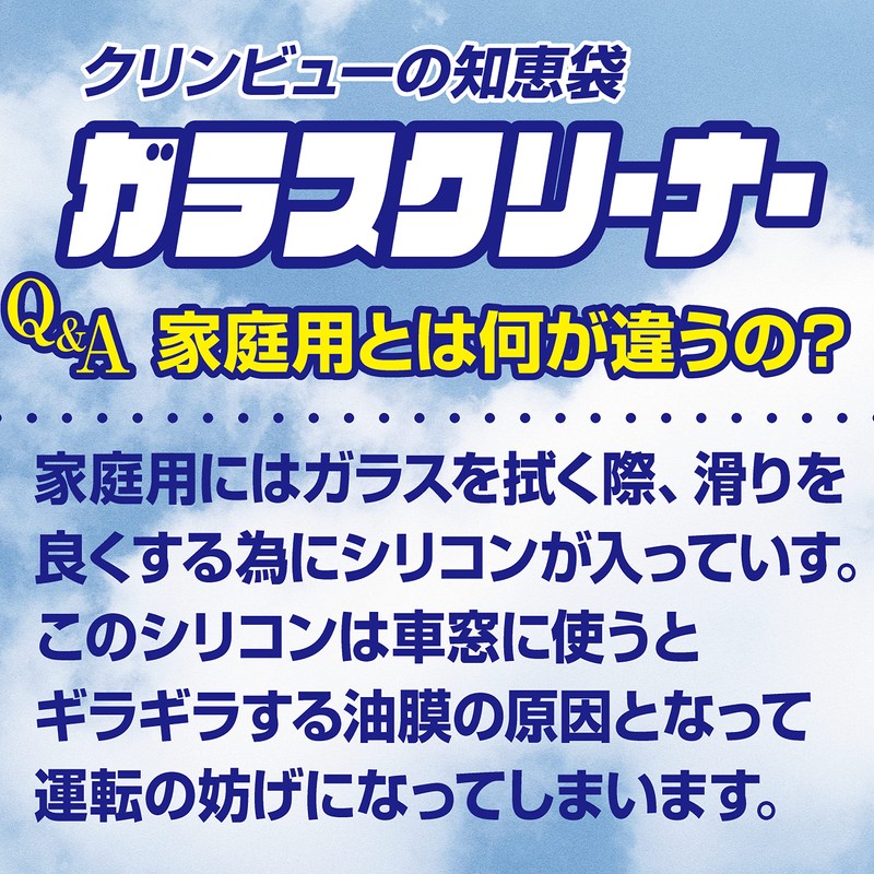 クリンビュー 車用 ガラスクリーナー&くもり止め クリンビュー LL 300ml 20940