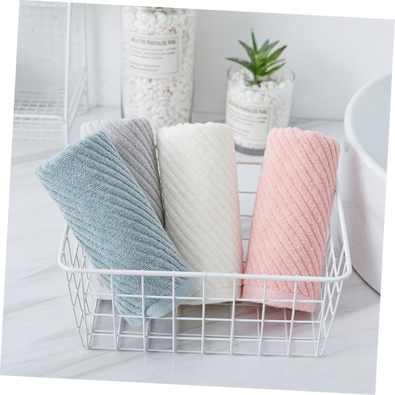 MERRYHAPY Supple Absorbent Face Towels 4 Pack Cloths for Home
