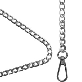 Yiaizhuo 3 Pack (16",36",48") Silver Purse Chain Strap Bag Chains for Handbags