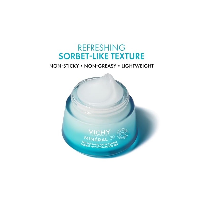 Vichy Minéral 89 Gel Matificante Dermatológico, Piel Mixta a Grasa,